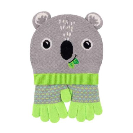 סט כובע עם כפפות 1Y-3Y Winter Hat/Gloves Sets - Koala