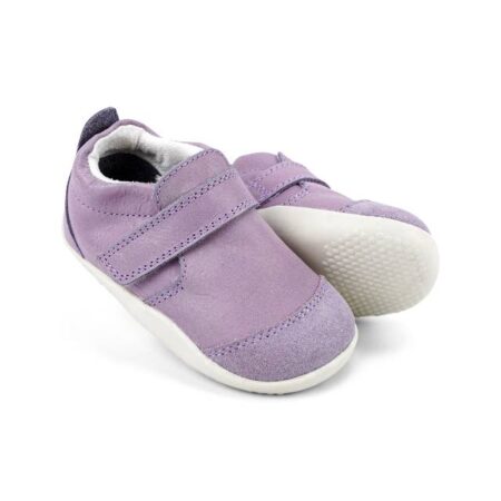 נעל לתינוקות צעד ראשון בצבע סגול בהיר סקוץ סולייה לבנה